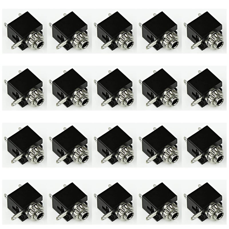 CESS 2.5mm TS Socket PCB Panel Mount for 2.5mm Audio Plug (20 Pack) - Image 1